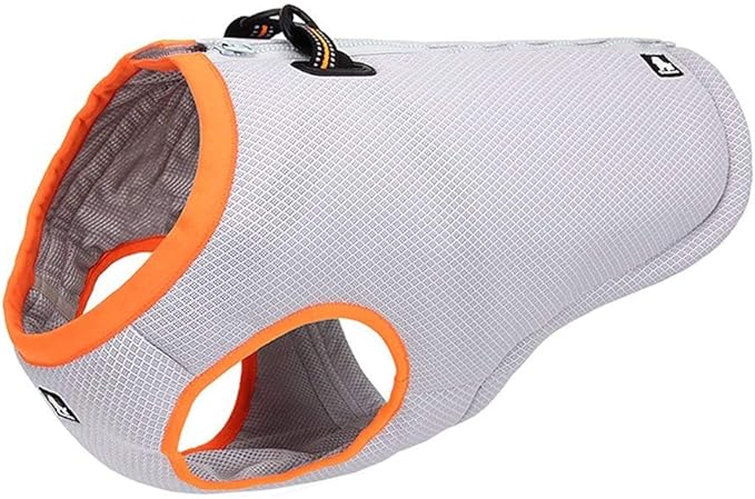 SGODA Dog Cooling Vest Harness Cooler Jacket Grey Orange XX-Small