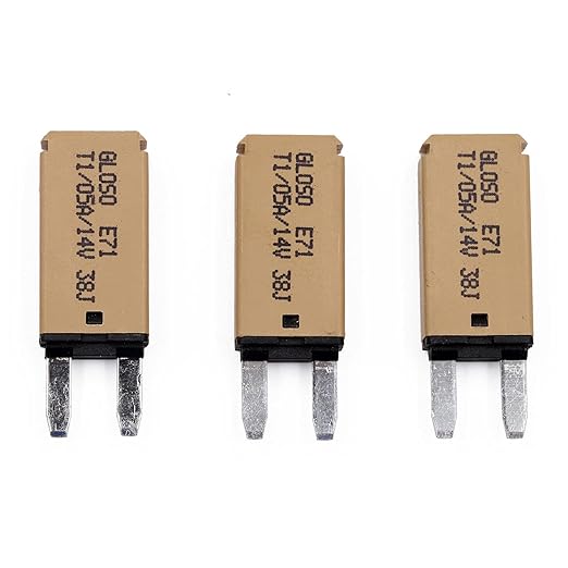 12V 5A Automatic Reset Fuse Circuit Breaker ATM mini Breakers Low Profile Blade Self Resetting Fuses 5 Amp 12 Volt DC for Car Automotive Truck Motors Solar Boat - UL Certified - Pack of 3