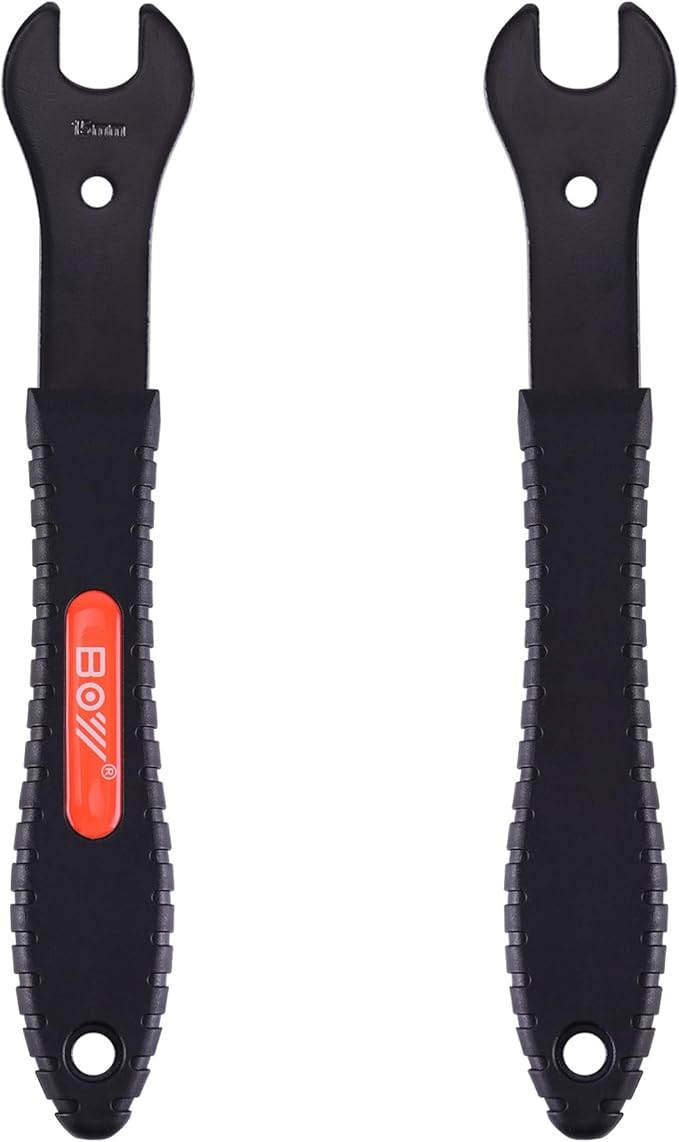 Bike Cone Wrench Set Tool for Bicycle Wheel Hub Axle Nut Install Remover Cycling Spanner Hub Repair Removal Tool 3PCS (17, 18, 19mm)