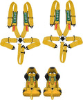 BESTZHEYU 5-Point Racing Harness Set SFI with Ultra Comfort Heavy Duty Shoulder Pads