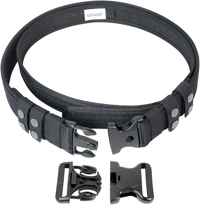 TAFTACFR Duty Belt for Law Enforcement Utility Security Military Police 2.0" Tactical Patrol Belt Set