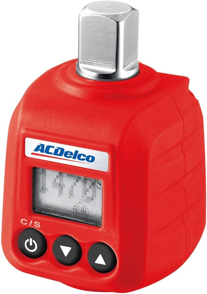ACDelco 3/8” & 1/2" Heavy Duty Digital Torque Adapters with Buzzer and LED Flash Notification – ISO 6789 Standards with Certificate of Calibration (1/2” (14.8 to 147.6 ft-lbs.))