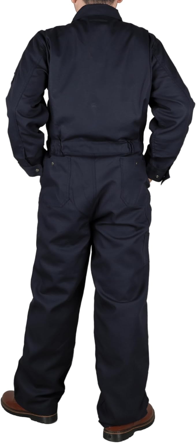 BOCOMAL FR Coverall High Visibility 6oz Lightweight Rip-Stop Flame Resistant/Fire Retardant High Vis Coveralls