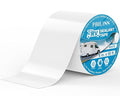PAULINN RV Roof Sealant Tape, 6 Inch X 50 Foot Natural White Roofing Repair Tape, UV & Weatherproof Roof Seal Tape for RV Camper Trailer Boat Sealing Leak Repair