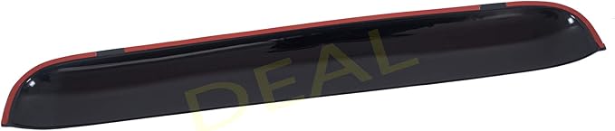 Deal 43" Wide Universal Sun Roof Visor Wind Deflector, Dark Smoke Tint Tape-On Type Moon Roof Visor Windflector, 1-Piece Set for The Model from 37" to 42" Sunroof Moonroof Only