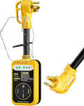 RV Surge Protector 50 Amp,RV Surge Voltage Protection with Safety Certification, 16000 Joules Circuit Analyzer for RV, RV Adapter Plug for Camper (50AMP-Yellow)
