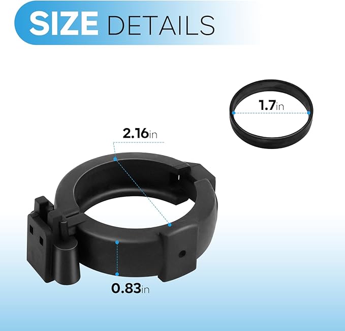 ANTOBLE HC-113 Solar Panel Clamp Assembly Replacement Parts for Heliocol Swimming Pool Solar Panels (2 Pack)