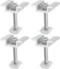 Uxcell Set of 4 Solar Panel Mount Mid Clamps, 45mm Aluminum, Silver