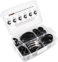 Cable Clamp Assortment Kit, LOKMAN 46 Pieces 304 Stainless Steel Rubber Cushion Insulated Pipe Clamps Assorted in 6 Size 1/2'' 1'' 1.25'' 1.5'' 1.75'' 2''