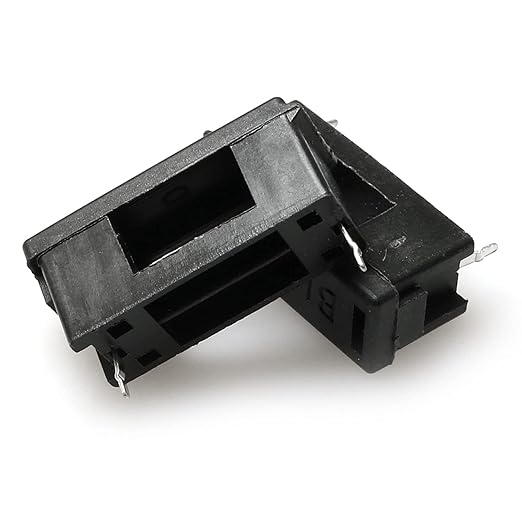 RLECS 30pcs BLX-A 5 x 20 mm PCB Fuse Holder Plastic Fuse Seat with Cover, Black