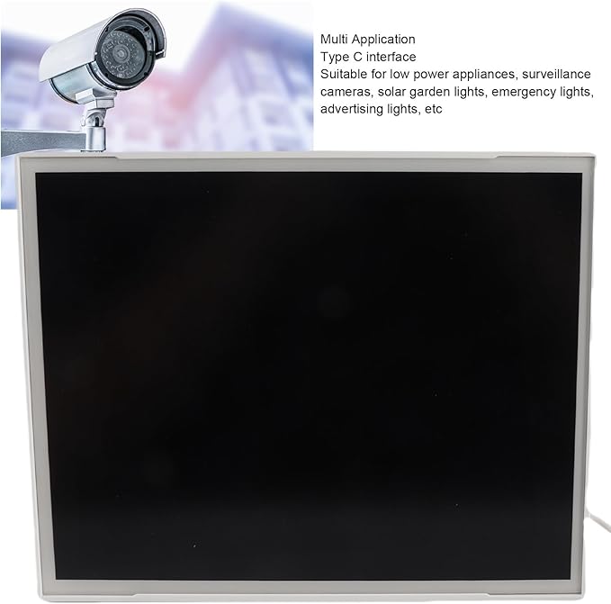Solar Panel for Security Camera, 10W 5V Solar Panel Charger, USB Solar Panel with Type C Port, Water Proof Camera Solar Panel