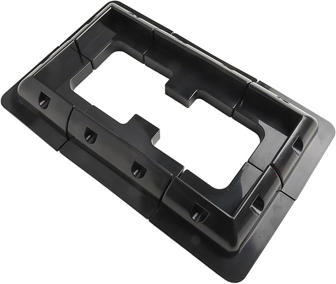 Secure Your Solar Panels with Adjustable Mounting Bracket Kits for Caravan RV Boat Optimal Ventilation (black)