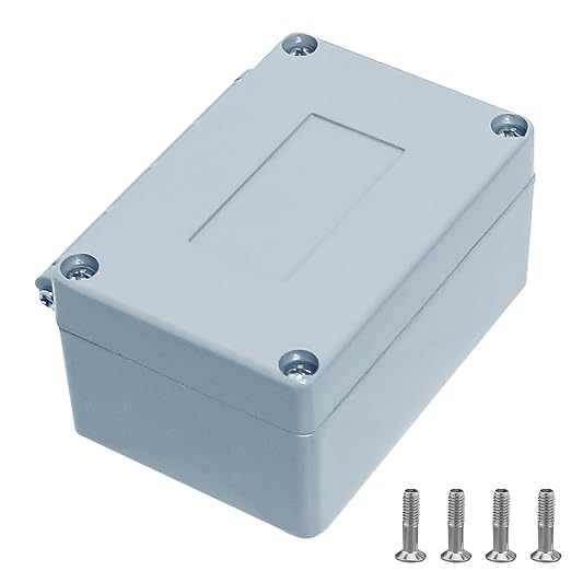 Aluminum Enclosure Project Box Aluminum Alloy Metal Junction Box Outdoor Waterproof Dustproof Project Box Outdoor Electrical Universal Enclosure Gray 3.9"x2.7"x2"