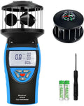 HoldPeak Handheld Cup Anemometer with Compass, 360° Wind Measuring Digital Air Wind Speed Meter, 93MPH Wind Speed Measuring Device Gauges for Outdoor Sailing HVAC Golf Shooting