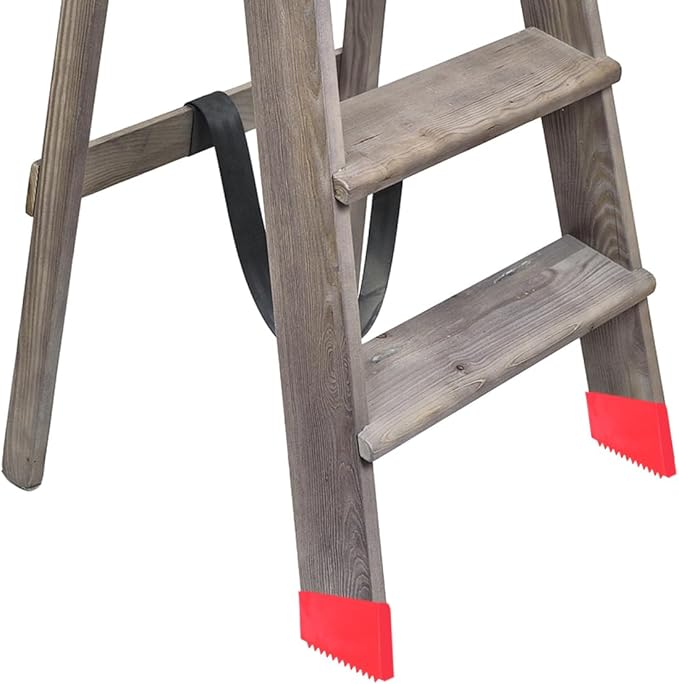 Operitacx Anti-Slip Rubber Ladder Foot Covers 2.17 Inch Non-Skid Ladder Caps for Step and Attic Ladders Floor Protection and Stability