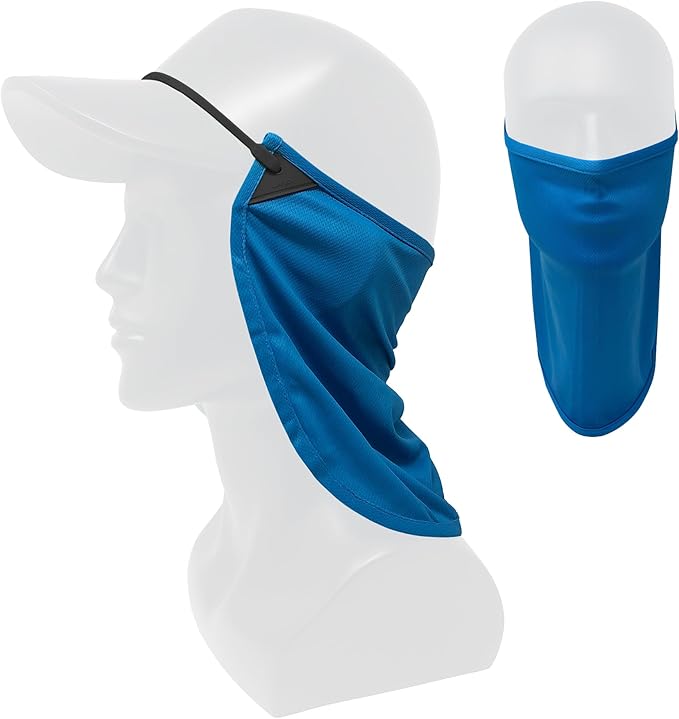 CoolNES - UV Sun Protection Neck Drape Adjustable Multifunctional 2 in 1 Face Covering for Outdoor Fishing - Unisex