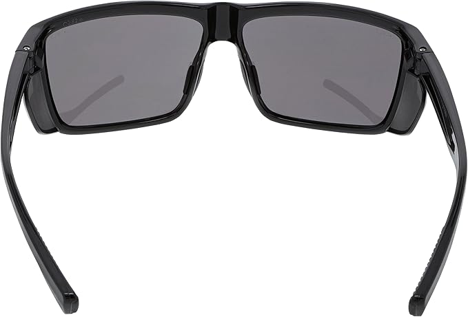 MCR Safety SR212 Swagger SR2 Safety Glasses with Thermo Plastic Rubber Nose Pads and Detachable Side Shields, Black Frame, Gray Lens