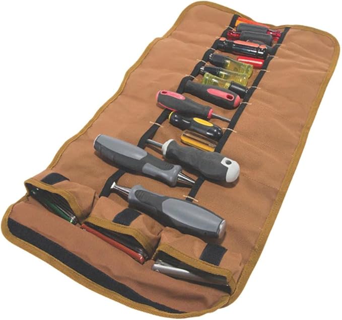 Carhartt Unisex 18-Pocket Utility Tool Roll Brown One Size