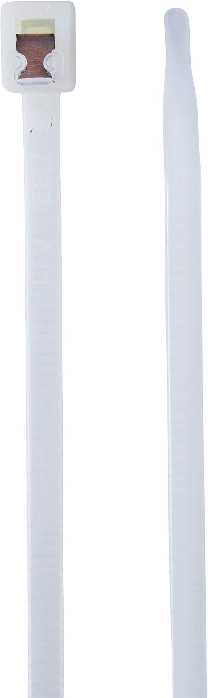 Gardner Bender 45-308SC Nylon Self-Cutting Cable Tie, 8 inch, 50 lb. Tensile, Twist-Off Tail, Zip Tie, 20 Pk., Natural White