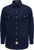 BOCOMAL FR Shirts 6.25oz Lightweight Welding Shirts Flame Resistant Men's Fire Retardant Shirt