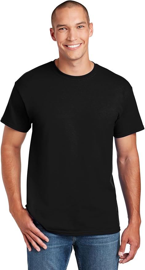 Gildan Unisex Adult DryBlend Workwear T-Shirts with Pocket, 2-Pack