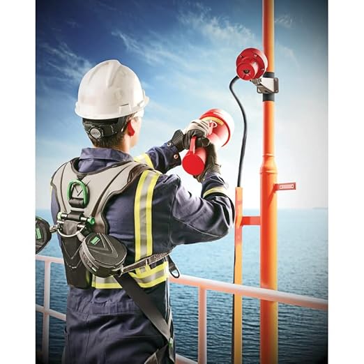 MSA 10102193 V-Gard Cap Style Safety Hard Hat With Fas-Trac III Ratchet Suspension | Polyethylene Shell, Self Adjusting Crown Straps - Standard Size in Hi-Viz Orange/Yellow-Green Stripe