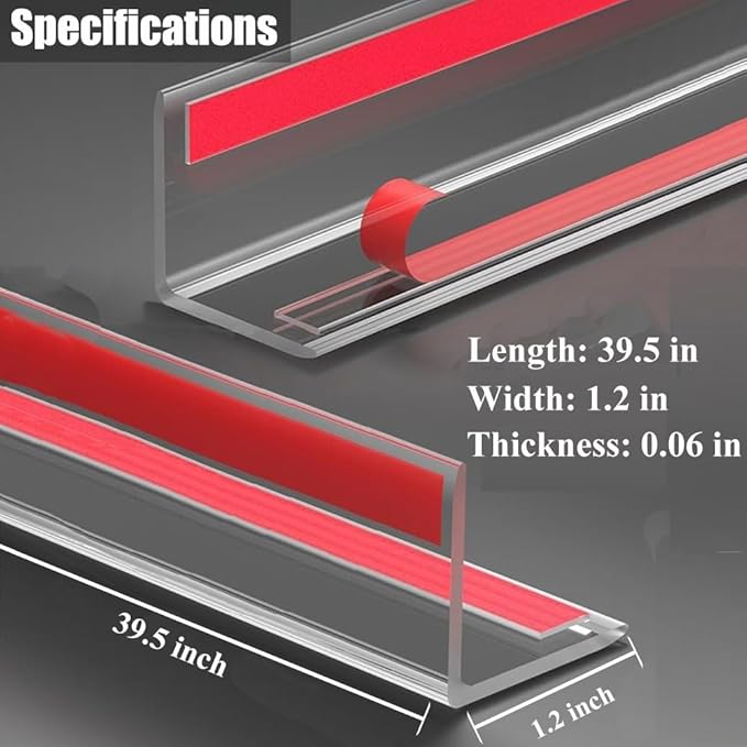 Clear Self-Adhesive Wall Corner Guards Walls Edge Protector & Corner Protectors for Wall, Furniture Corner, Door Easy to Install for Baby (6, 1.2in x 39.5in)