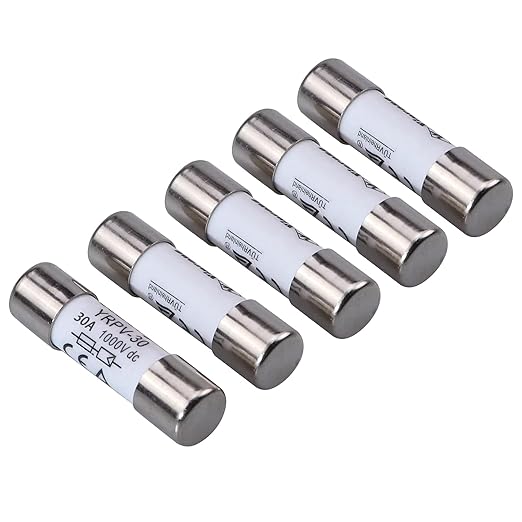 10 Pcs 10x38mm 1000V DC fusible Solar PV Photovoltaic Fuse 30A in line Fuse 30A CE UL:1000V DC In20A/40.3kA