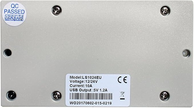 EPEVER Solar Charge Controller 10A 12V/24V Auto Work LS1024EU with USB Port 5V/1.2A Output LED Indicator for Off Grid Solar Panel Battery Charging System (LS1024EU)