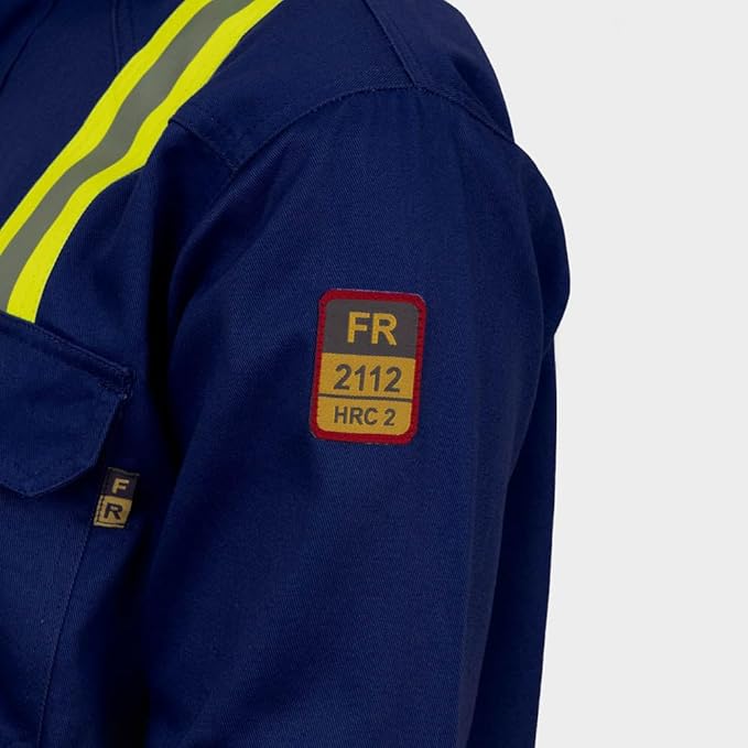 Flame Resistant High Visibility Hi Vis FR Shirt - 100% C - 7 oz