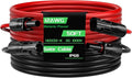 50FT 12AWG Solar Panel Extension Cable, Bateria Power 12 Gauge PV Wire with Female & Male Waterproof Connectors for RV, Photovoltaic Systems, Set of 2