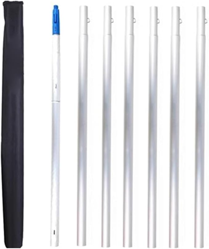 Telescopic Solar Panel Cleaning Brush - High Reach Window Cleaning Pole for Roofs Glass House Siding & Conservatories - Efficient Dust & Dirt Removal