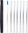 Solar Panel Cleaning Brush Indoor Outdoor Telescopic High Reach Window Cleaning Pole Extendable Cleaner Tool for Roof, Window, Glass, House Siding, Conservatory