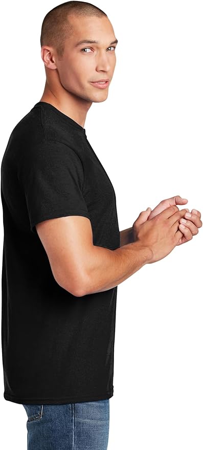 Gildan Unisex Adult DryBlend Workwear T-Shirts with Pocket, 2-Pack
