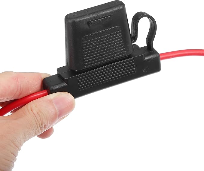 uxcell DC 12V 10 Gauge Car in Line ATC Blade Style Inline Fuse Holder with 30A Large Fuse