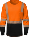 SKSAFETY FR Shirts for Men Long Sleeve, Welding Shirt 6oz Lightweight High Vis Fire Resistant Flame Retardant Shirt CAT2