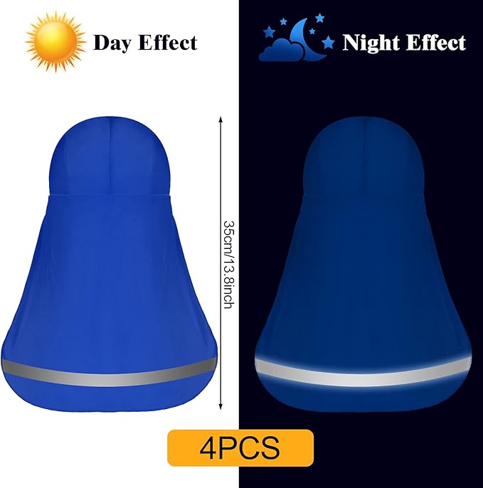Sintege 4 Pieces Sun Shade Hat Neck Sun Shade Hat Cooling Skull Cap