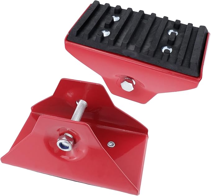Geesatis Extension Ladder Feet Foot Pads Cover Shoe kit with Rubber Padded Shoes,Used for Replacement on Aluminum Ladders,2 Pack