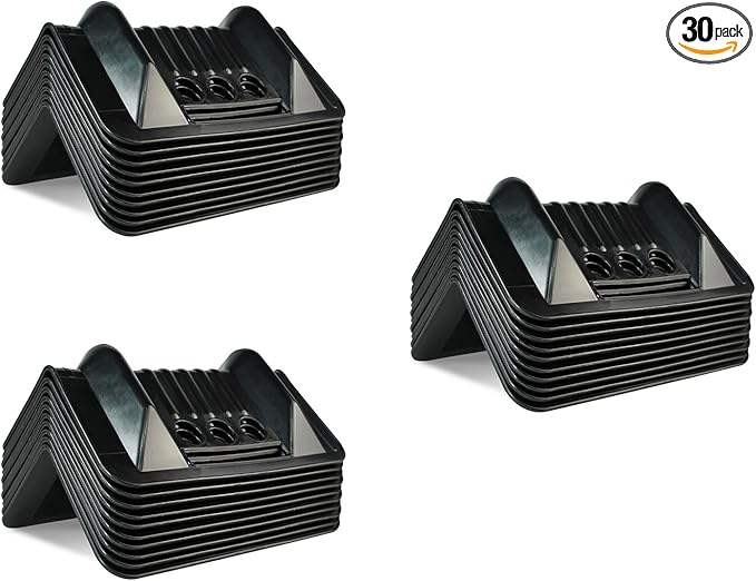 ANLULOAD Flatbed Edge Protector, Edge Corner Tie Down Protector, Flatbed Accessories Plastic Protector，Protects Cargo Edges from Wear and Tear (30packs9.5＂x 6.2＂x 3.7＂