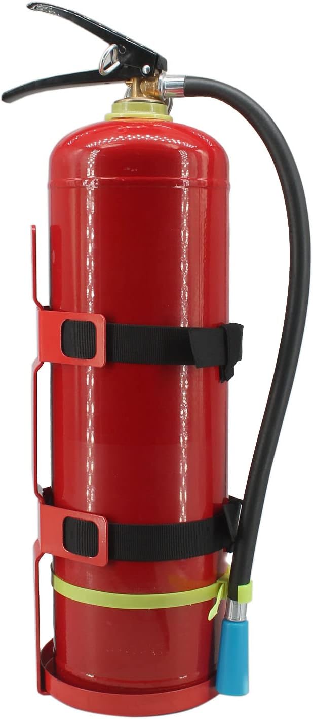 Fire Extinguisher Mount,Wall Hanging Bracket,Fire Extinguisher Holder for Home, Car, RV, Truck, Mini Fire Extinguishers (5LB red 2Pcs)