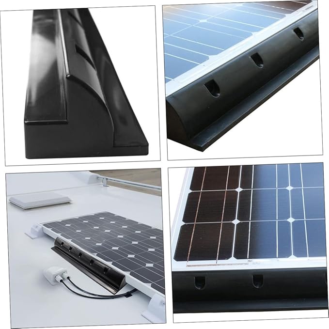 2pcs Solar Panel Brackets for Rv Camping Boats Frame Compatible Abs Bracket