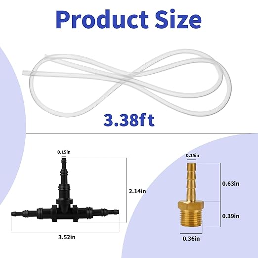 Manometer Probe Kit Compatible with Fieldpiece JL3KM, SDMN5, SDMN6, ADMN2 and Klein Tools ET180 Digital Manometer, HVAC Pitot Static Tube Fit