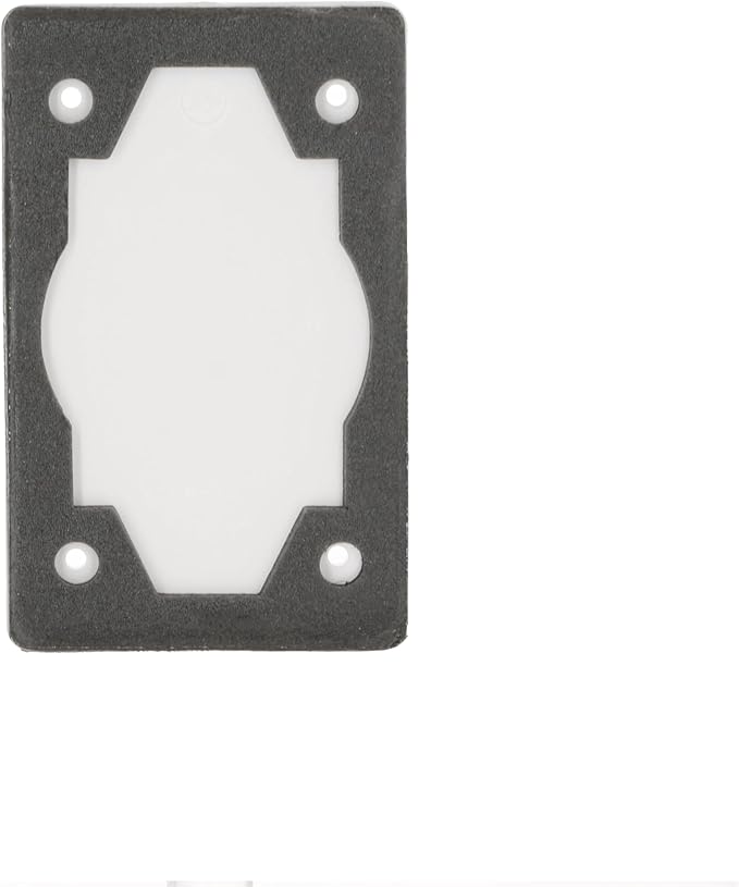 BELL PBC100WH Weatherproof Device Receptacle Blank Cover, Polycarbonate (PC), 1-Gang, White