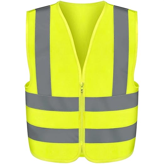 Neiko High Visibility Safety Vest ANSI Class 2, No Pocket, Neon Yellow, XX-Large (2XL)