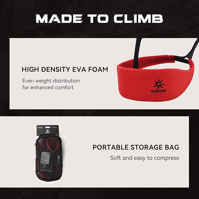 KAILAS Airo Rock Climbing Harness Men Roofing Harnesses Rescue Mountaineering Safety Belt Women Comfortable Lightweight