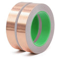 BOMEI PACK Copper Tape 2 Pack 1.97mil x 1inch x 66ft with Conductive Adhesive for Guitars and Shielding, Slugs,Stained Glass, Electrical Repairs, Grounding