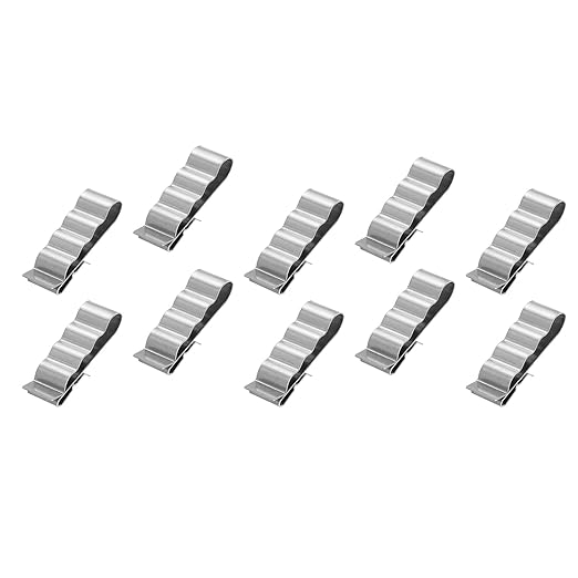 PATIKIL Trailer Frame Wire Clips Solar Panel Cable Clips 33mm/1.3" Stainless Steel for Boat Trailer, Wire Management, Pack of 28