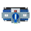 Dual Power Automatic Transfer Switch 63A 2P/4P 110V Generator Changeover Switch Tool Electronic Power Circuit Breaker Controller 50HZ/60HZ (4P/63A Blue)