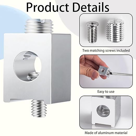 6 Pack #4–2/0 Aluminum Ground Lugs, Neutral Lug Kit for Circuit Breaker Panels, Tin-Plated Electrical Grounding Lugs with Screws