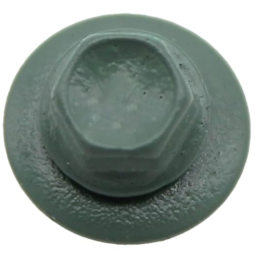 Metal Roofing Screws: (250) 10 x 2 Hemlock Green Hex Head Sheet Metal Roof Screw. Self Starting Metal to Wood siding Screws. EPDM Washer. Colored Head